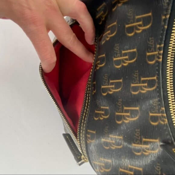 Dooney Bourke‎ 1975 Signature East West Collins Handbag Purse Brown Leather Bag - Picture 8 of 14